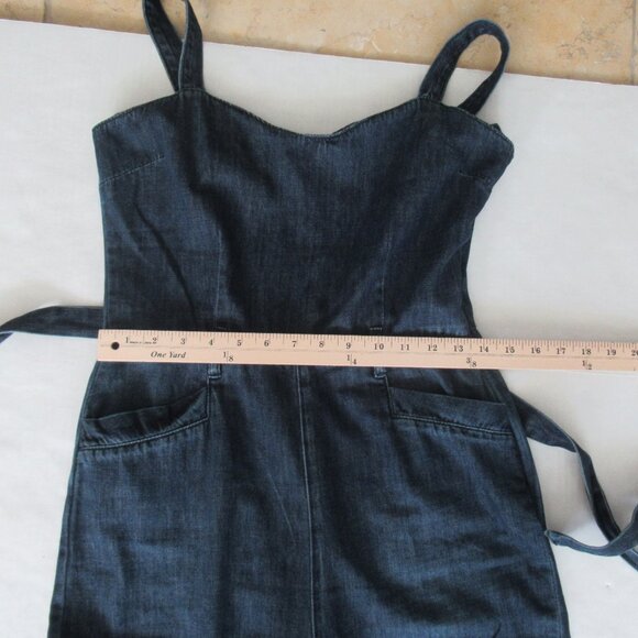 Anthropologie Paige Denim Jumpsuit Size S, Blue, pockets, Adj. Straps - Picture 6 of 14